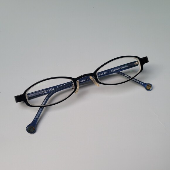 Spectacle Eyeworks SE-104 46-22 C190 Titanium Blue Eyewear frame N23 - Picture 11 of 11